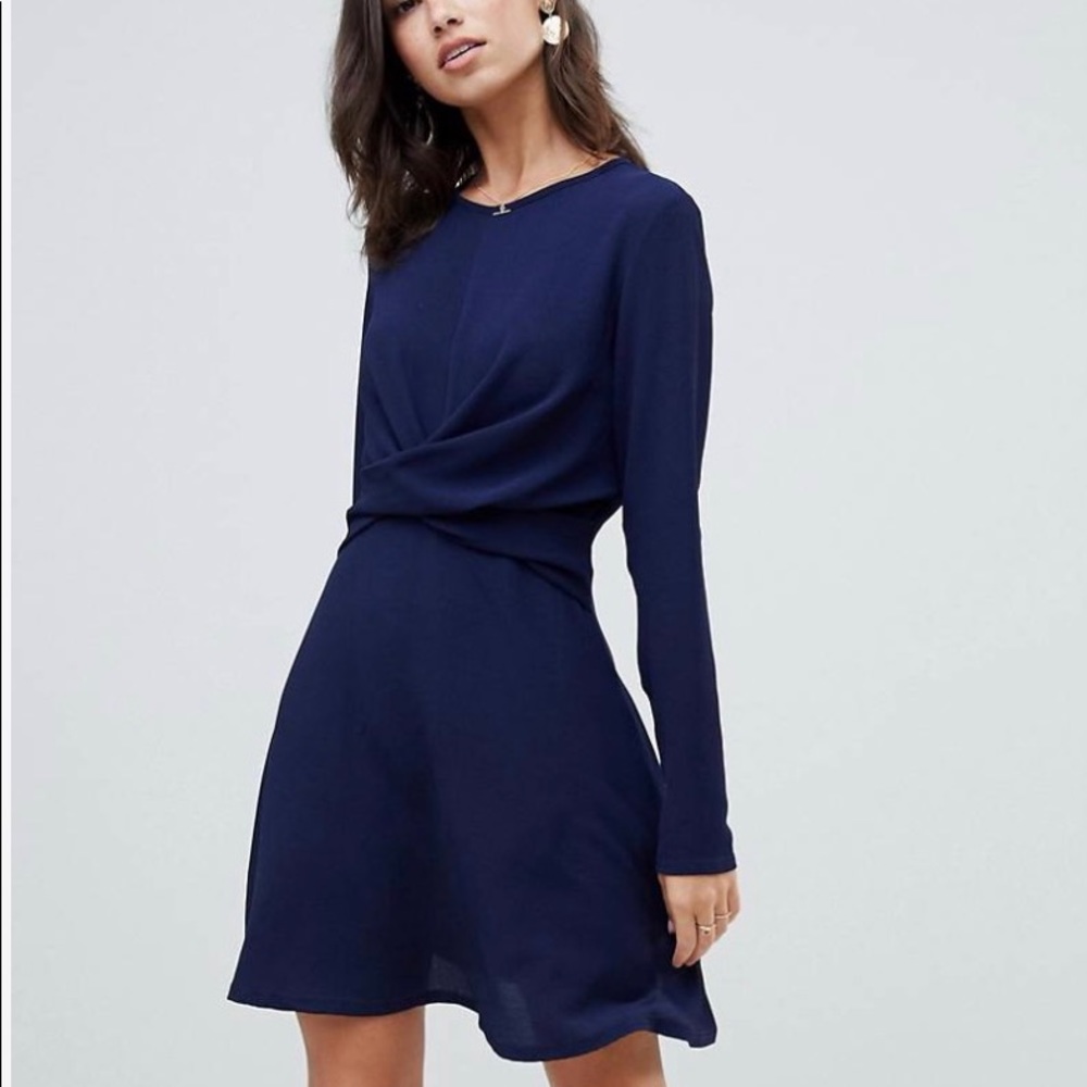 Navy Blue Mini Dress